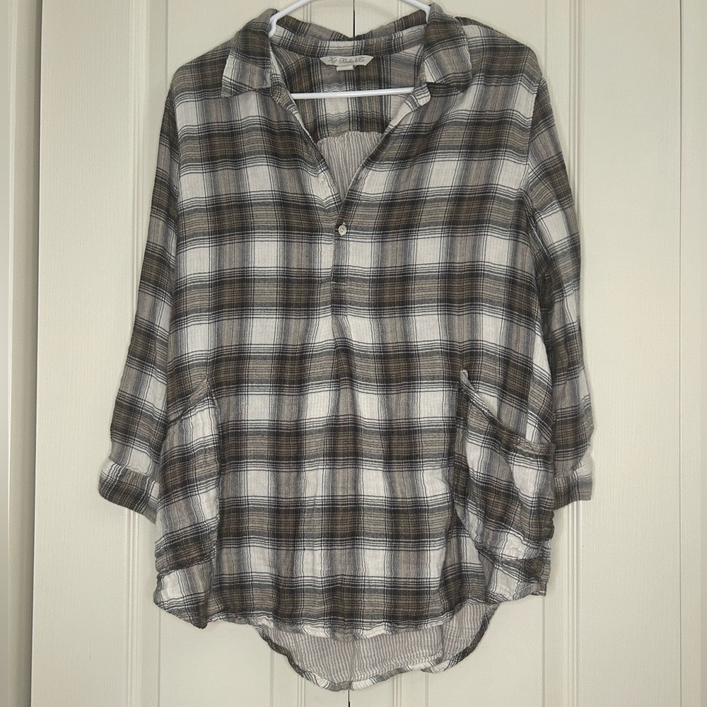 Women’s Simple Flannel Shirt | Size L